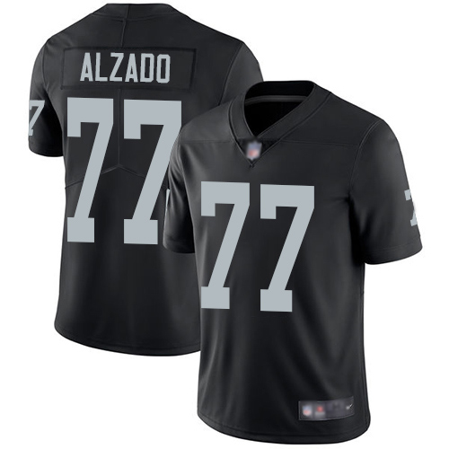 Men Oakland Raiders Limited Black Lyle Alzado Home Jersey NFL Football #77 Vapor Untouchable Jersey